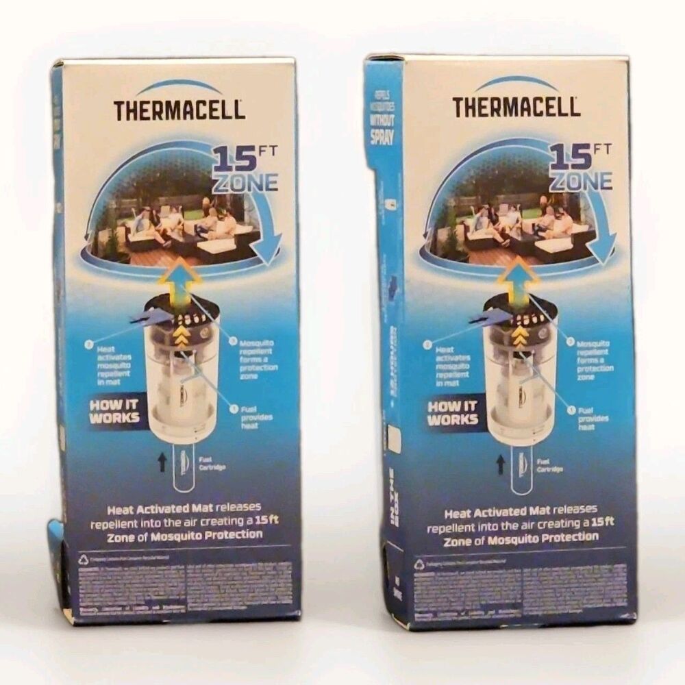 Thermacell Patio Shield Mosquito Repeller, Citrus Yellow, No Spray Set of 2 - Picture 3 of 5